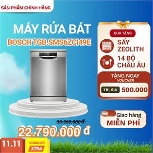 Máy rửa chén Bosch TGB.SMS6ZCI49E Tích hợp ZEOLITH - Sấy hoàn hảo